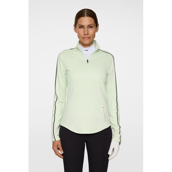 J.Lindeberg Nefe Quarter Zip Stretch Midlayer hellgrün