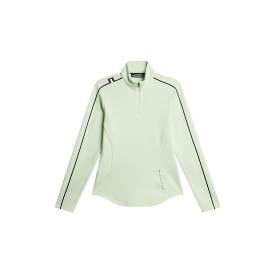 J.Lindeberg Nefe Quarter Zip Stretch Midlayer hellgrün