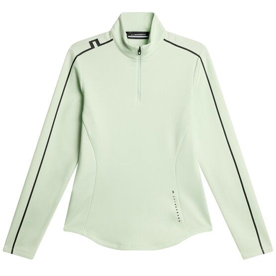 J.Lindeberg Nefe Quarter Zip Stretch Midlayer hellgrün