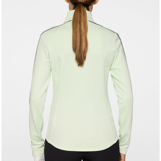 J.Lindeberg Nefe Quarter Zip Stretch Midlayer hellgrün