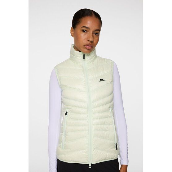 J.Lindeberg Lara Light Down Vest Daunen Weste hellgrün