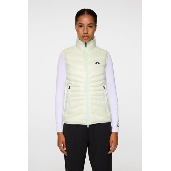 J.Lindeberg Lara Light Down Vest Daunen Weste hellgrün