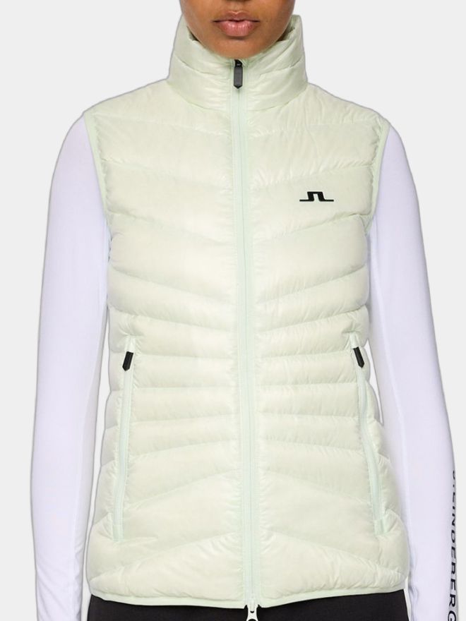 J.Lindeberg Lara Light Down Vest Down vest light green