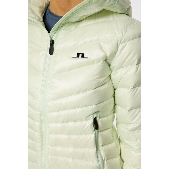 J.Lindeberg Lara Light Down Hood Daunen Jacke hellgrün
