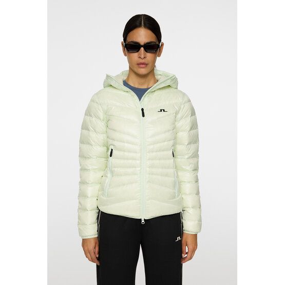 J.Lindeberg Lara Light Down Hood Daunen Jacke hellgrün