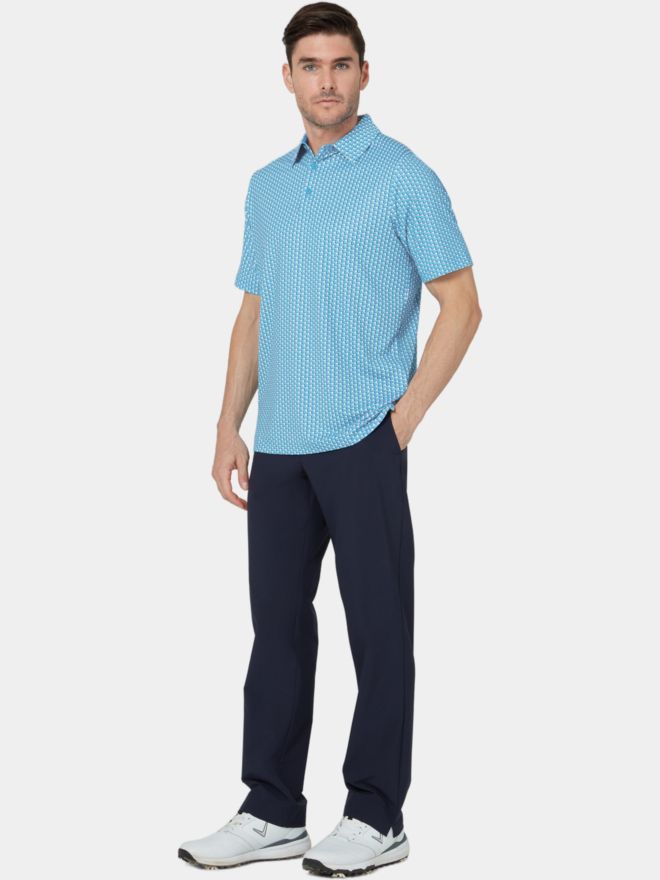 Callaway EMEA SHORT SLEEVE ALL OVER CHEV GEO blau