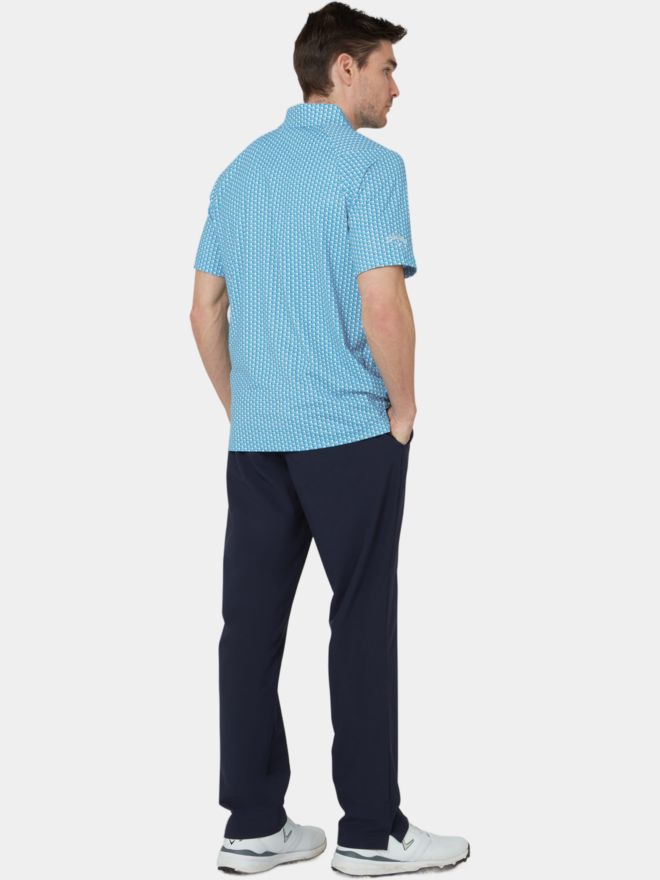 Callaway EMEA SHORT SLEEVE ALL OVER CHEV GEO blau