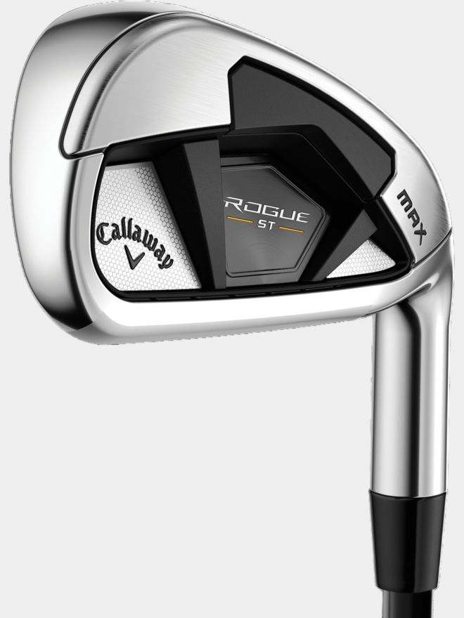 Callaway Rogue ST Max 24 Eisen mit Stahlschäften Stahl, Regular