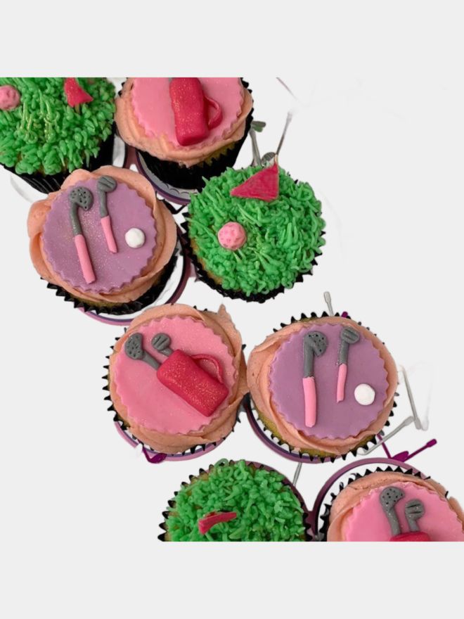 Surprizeshop Golfschläger-Konfetti bunt