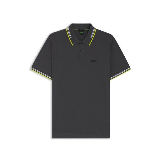 BOSS Paul Halbarm Polo dunkelgrau