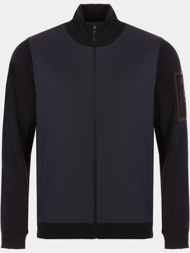 BOSS K_Momentum-X HY Jacke Strick navy