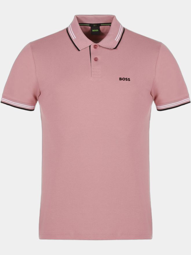 BOSS Paul half-sleeve polo pink