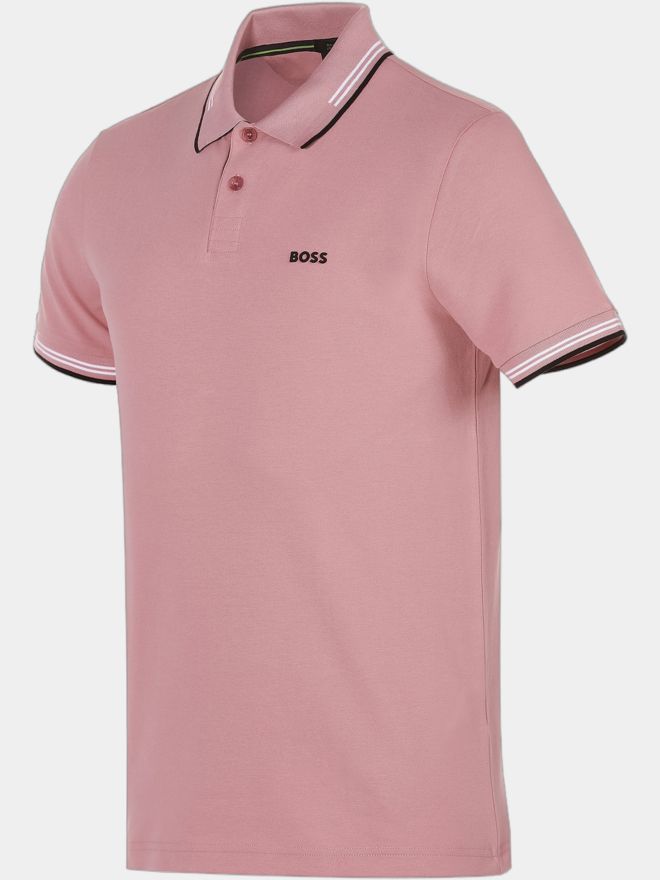 BOSS Paul half-sleeve polo pink