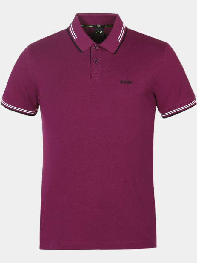 BOSS Paul half-sleeve polo berry