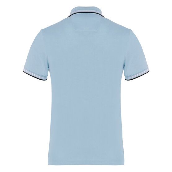 BOSS Paul Halbarm Polo hellblau