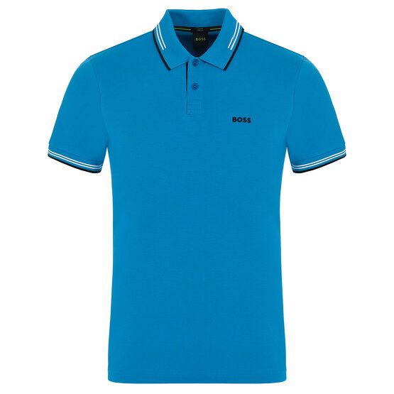 BOSS Paul Halbarm Polo türkis