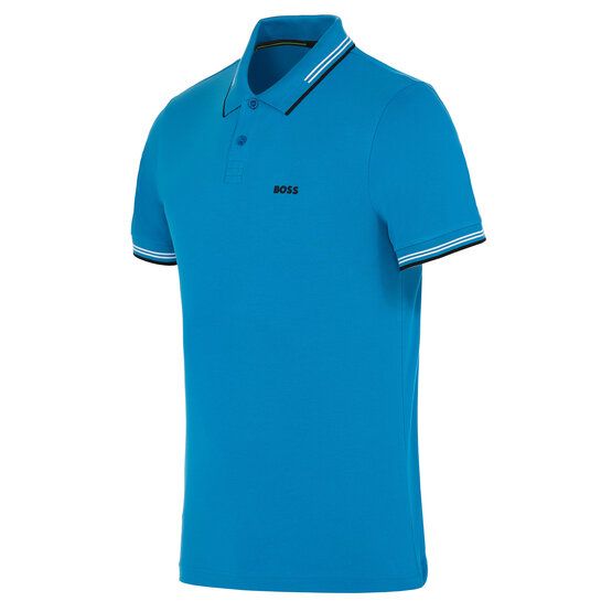BOSS Paul Halbarm Polo türkis
