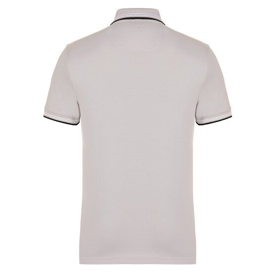 BOSS Paul Halbarm Polo hellgrau