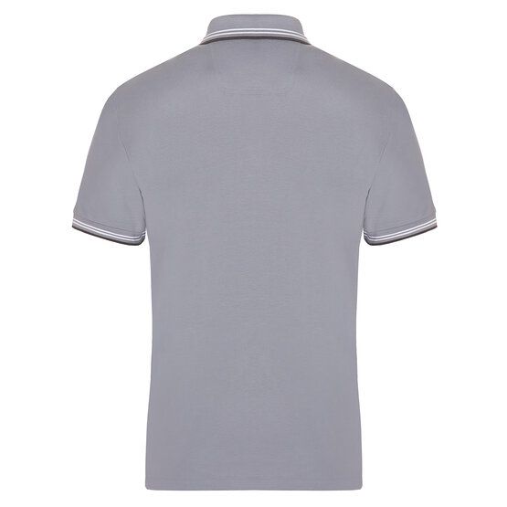 BOSS Paul Halbarm Polo grau