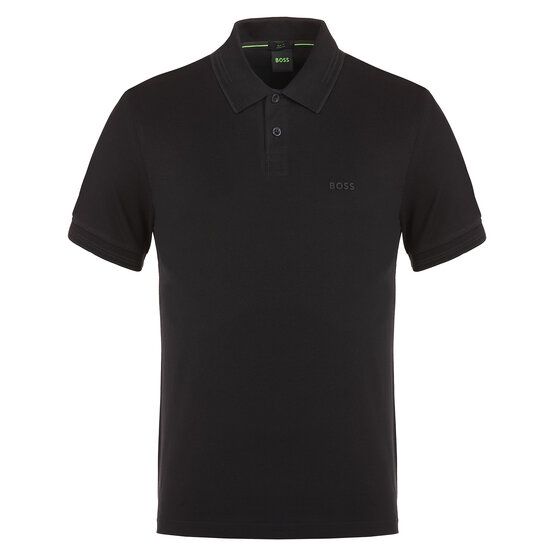 BOSS Paul Halbarm Polo schwarz