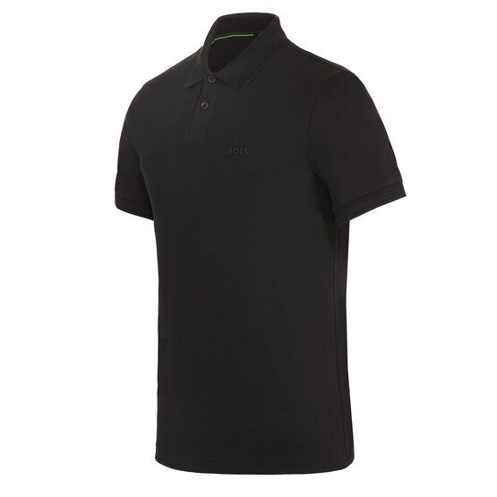 BOSS Paul Halbarm Polo schwarz
