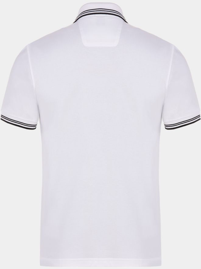 BOSS Paul polo s krátkým rukávem bílá