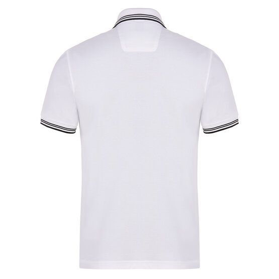 BOSS Paul Halbarm Polo weiß