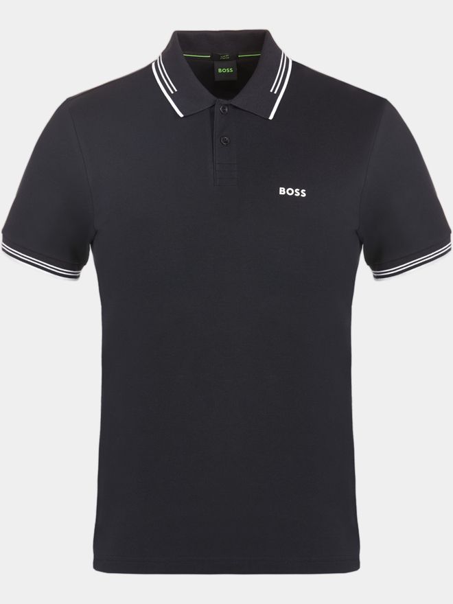 BOSS Paul polo s krátkým rukávem mořská modrá