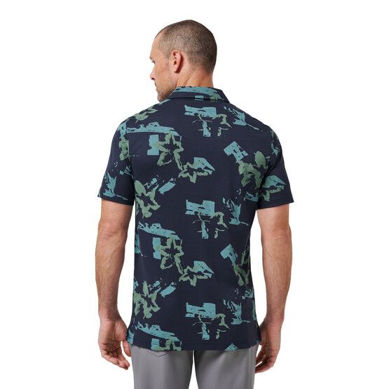 TravisMathew FAVORITE HELLO Halbarm Polo blau