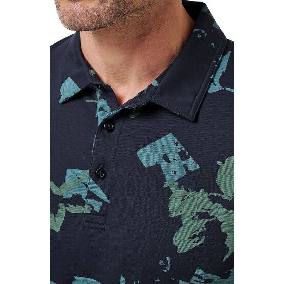 TravisMathew FAVORITE HELLO Halbarm Polo blau