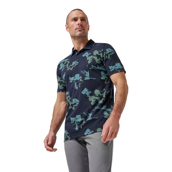 TravisMathew FAVORITE HELLO Halbarm Polo blau