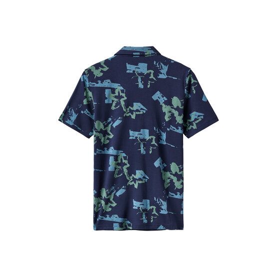 TravisMathew FAVORITE HELLO Halbarm Polo blau