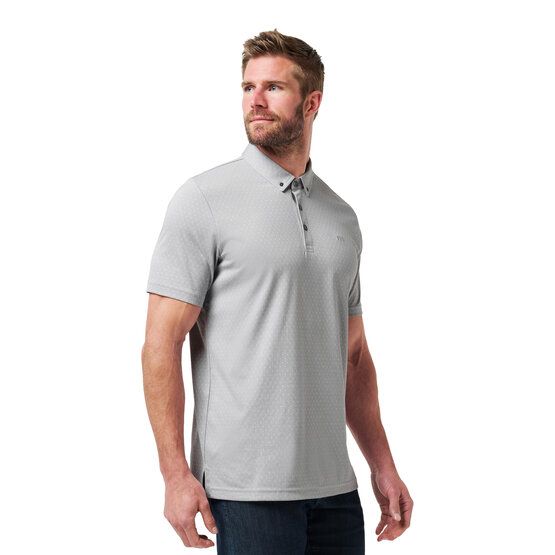 TravisMathew HANDSOME TOWN 3.0 Halbarm Polo hellgrau