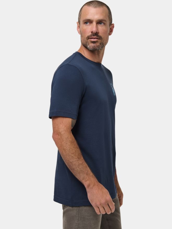 TravisMathew BEST TRIP YET Halbarm T-Shirt blau