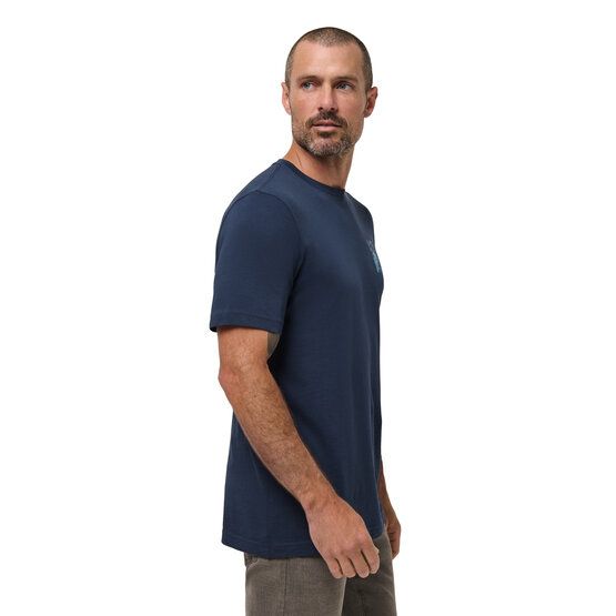 TravisMathew BEST TRIP YET Halbarm T-Shirt blau