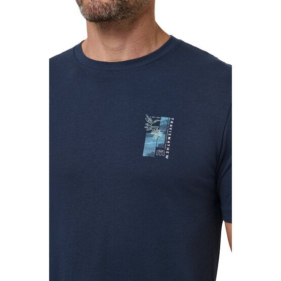 TravisMathew BEST TRIP YET Halbarm T-Shirt blau
