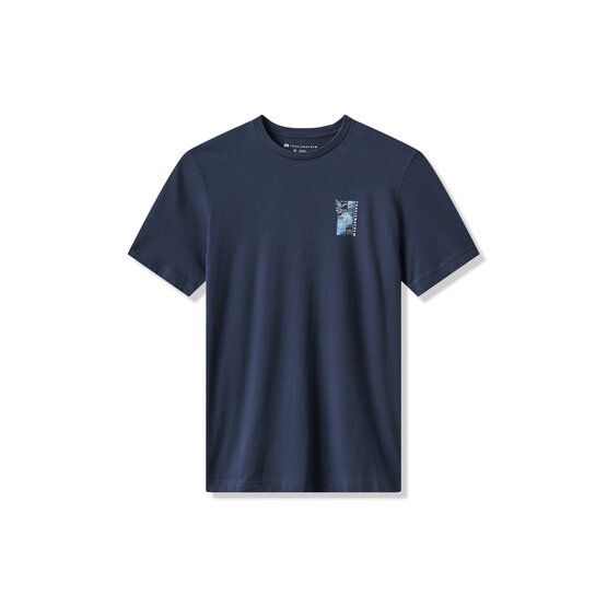 TravisMathew BEST TRIP YET Halbarm T-Shirt blau
