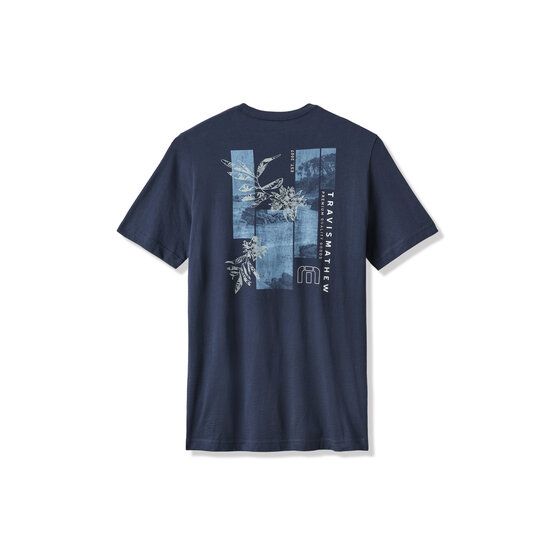 TravisMathew BEST TRIP YET Halbarm T-Shirt blau