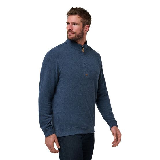 TravisMathew CLOUD SWEATER QUARTER ZIP Shirt Sweatshirt navy