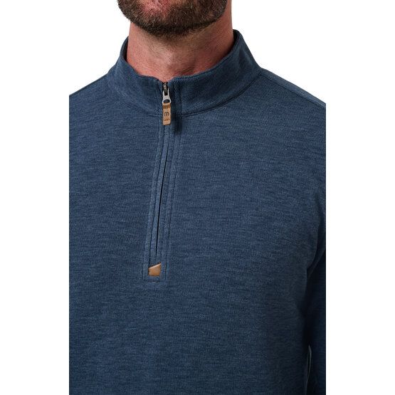 TravisMathew CLOUD SWEATER QUARTER ZIP Shirt Sweatshirt navy