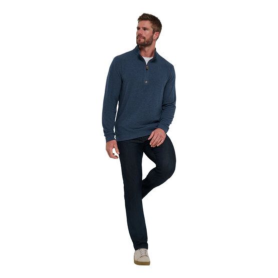 TravisMathew CLOUD SWEATER QUARTER ZIP Shirt Sweatshirt navy