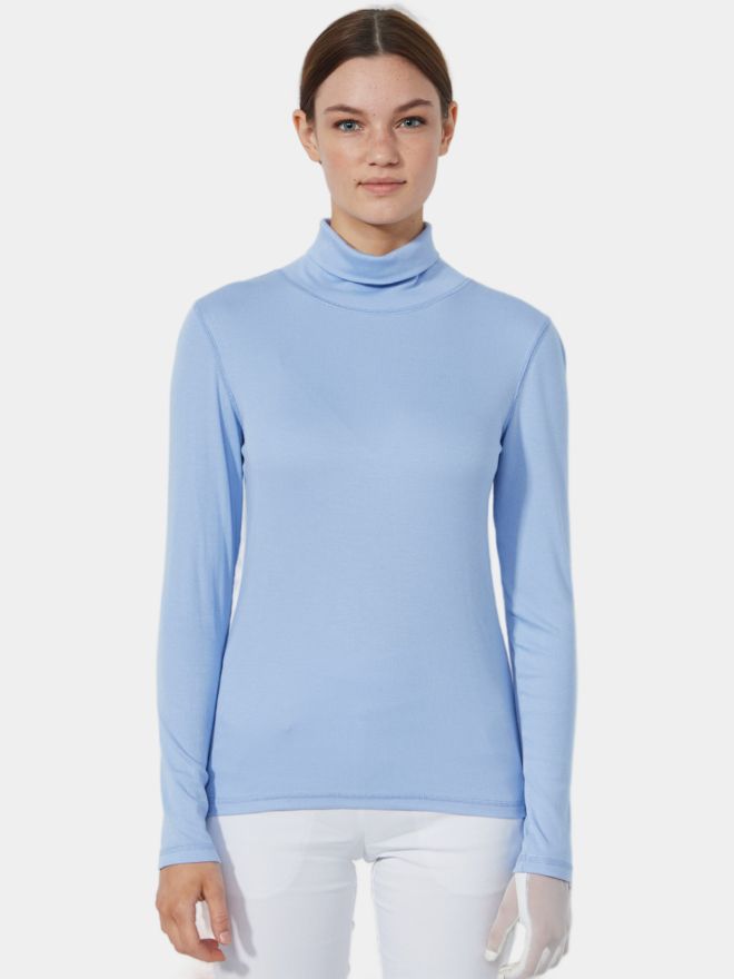 Daily Sports ANCONA LS turtleneck stretch undershirt light blue