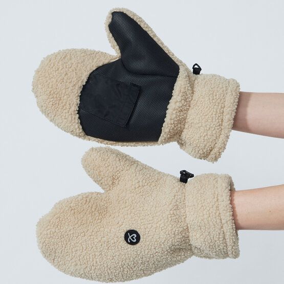 Daily Sports PILE Hand Warmer Plüsch Handschuhe beige