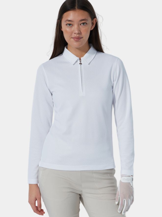 Daily Sports Polokošile PEORIA s dlouhým rukávem bílá