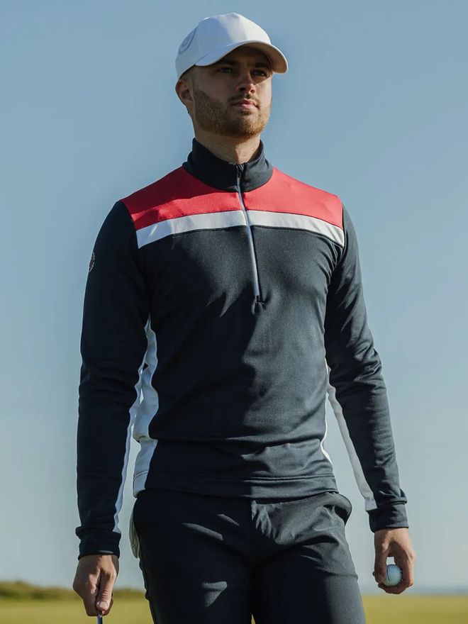 Galvin Green DEAN Stretch Midlayer námořnická modrá