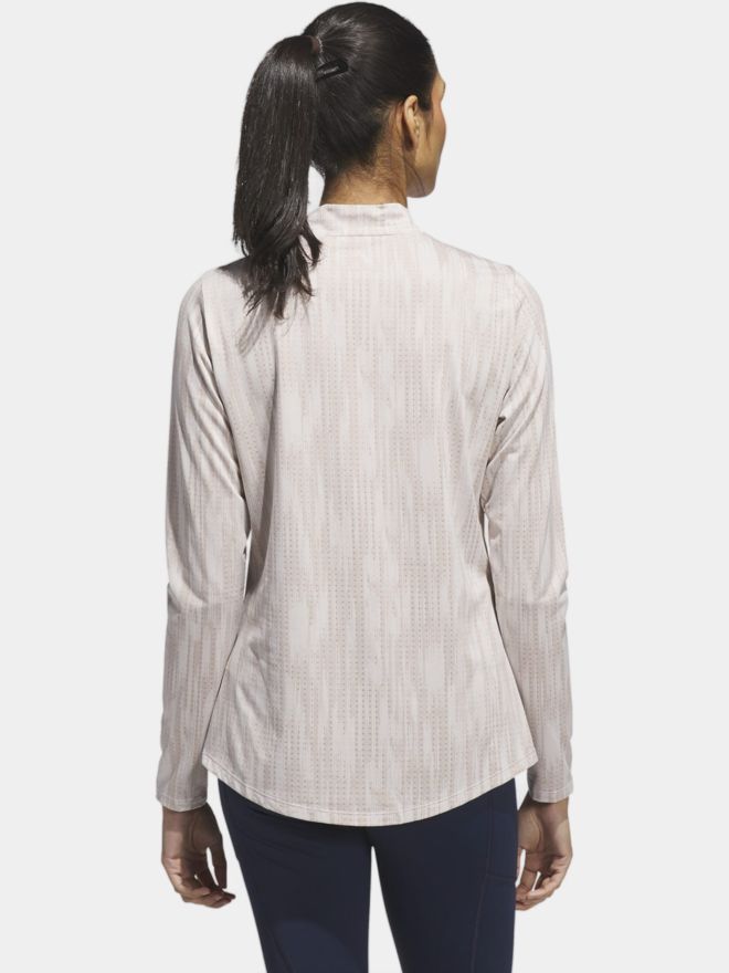 adidas W ULT JCQ LS MK Mock Unterzieher beige