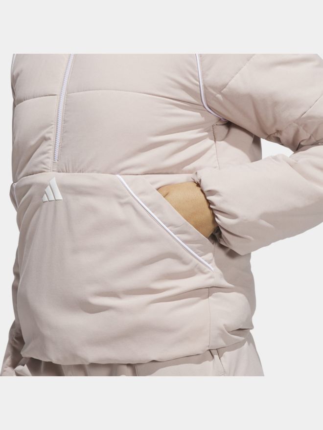 adidas W BTC QTR Z JKT Thermo Jacke beige