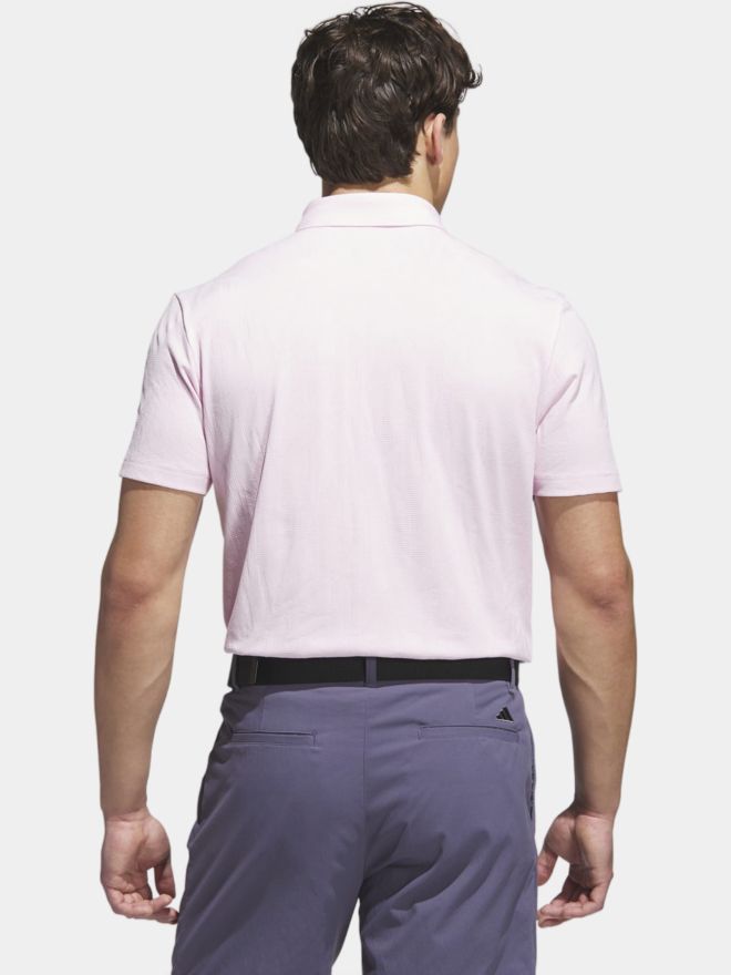adidas GO-TO TEXTURED Halbarm Polo rosa