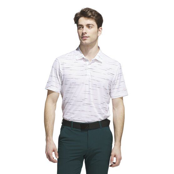 adidas ULTIMATE365 MESH PRINT polo s krátkým rukávem růžová