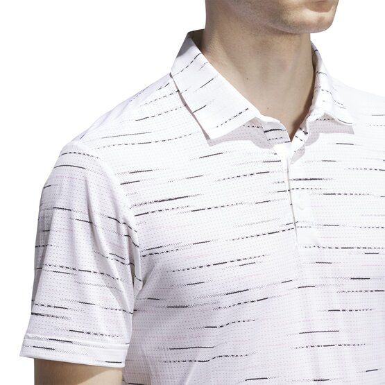 adidas ULTIMATE365 MESH PRINT polo s krátkým rukávem růžová